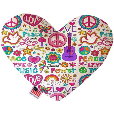 MIRAGE PET PRODUCTS Hippy Love 8 in. Heart Dog Toy 1221-TYHT8